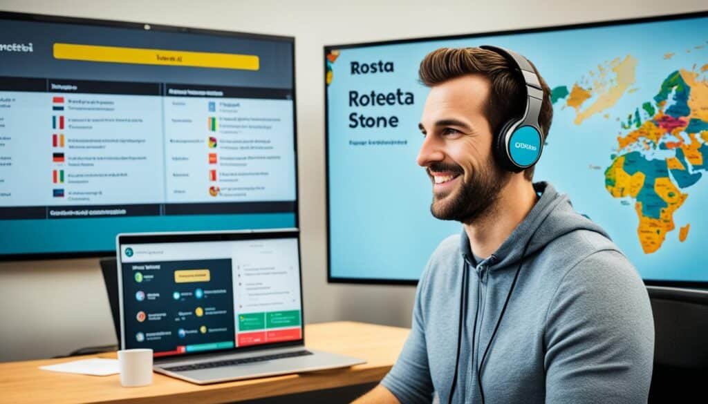 Rosetta Stone immersive language learning program