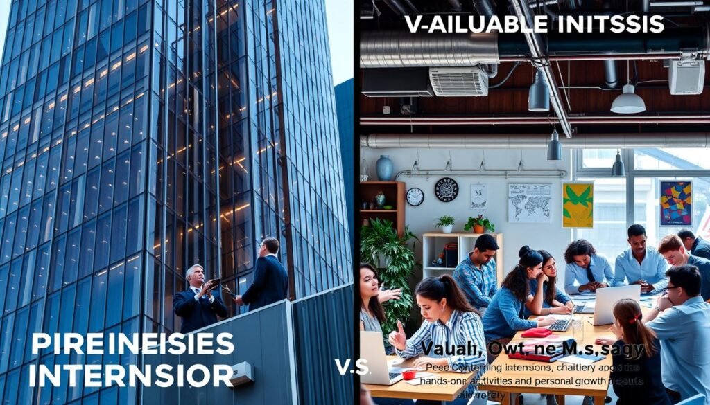 prestigious internships vs valuable internships