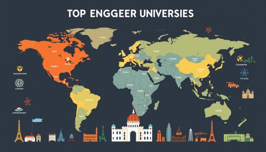 regional distribution of top engineering universities